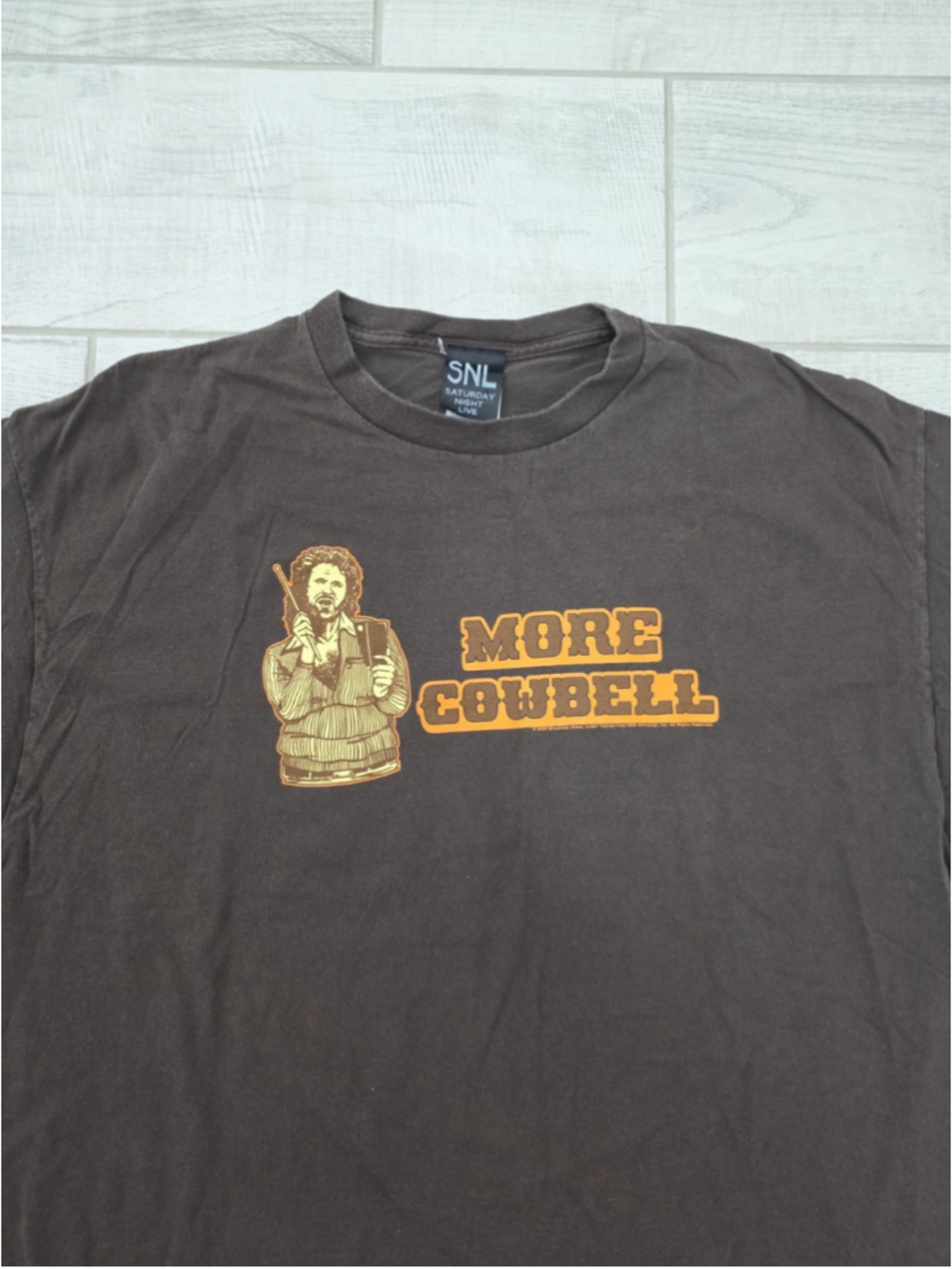 Vintage SNL More Cowbell 2006 Brown Shirt Size XL